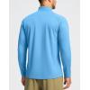 imageG Gradual Mens Running Shirts Long Sleeve Athletic Shirt Lightweight Quick Dry Quarter Zip Pullover for Men Workout Gym GolfLight Blue