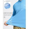 imageG Gradual Mens Running Shirts Long Sleeve Athletic Shirt Lightweight Quick Dry Quarter Zip Pullover for Men Workout Gym GolfLight Blue