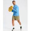 imageG Gradual Mens Running Shirts Long Sleeve Athletic Shirt Lightweight Quick Dry Quarter Zip Pullover for Men Workout Gym GolfLight Blue