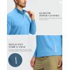 imageG Gradual Mens Running Shirts Long Sleeve Athletic Shirt Lightweight Quick Dry Quarter Zip Pullover for Men Workout Gym GolfLight Blue