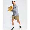 imageG Gradual Mens Running Shirts Long Sleeve Athletic Shirt Lightweight Quick Dry Quarter Zip Pullover for Men Workout Gym GolfLight Grey