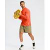 imageG Gradual Mens Running Shirts Long Sleeve Athletic Shirt Lightweight Quick Dry Quarter Zip Pullover for Men Workout Gym GolfOrange