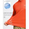 imageG Gradual Mens Running Shirts Long Sleeve Athletic Shirt Lightweight Quick Dry Quarter Zip Pullover for Men Workout Gym GolfOrange