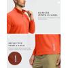 imageG Gradual Mens Running Shirts Long Sleeve Athletic Shirt Lightweight Quick Dry Quarter Zip Pullover for Men Workout Gym GolfOrange