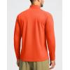 imageG Gradual Mens Running Shirts Long Sleeve Athletic Shirt Lightweight Quick Dry Quarter Zip Pullover for Men Workout Gym GolfOrange