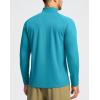 imageG Gradual Mens Running Shirts Long Sleeve Athletic Shirt Lightweight Quick Dry Quarter Zip Pullover for Men Workout Gym GolfPeacock Blue