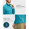imageG Gradual Mens Running Shirts Long Sleeve Athletic Shirt Lightweight Quick Dry Quarter Zip Pullover for Men Workout Gym GolfPeacock Blue