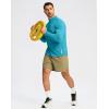 imageG Gradual Mens Running Shirts Long Sleeve Athletic Shirt Lightweight Quick Dry Quarter Zip Pullover for Men Workout Gym GolfPeacock Blue