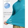 imageG Gradual Mens Running Shirts Long Sleeve Athletic Shirt Lightweight Quick Dry Quarter Zip Pullover for Men Workout Gym GolfPeacock Blue