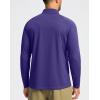 imageG Gradual Mens Running Shirts Long Sleeve Athletic Shirt Lightweight Quick Dry Quarter Zip Pullover for Men Workout Gym GolfPurple