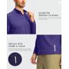 imageG Gradual Mens Running Shirts Long Sleeve Athletic Shirt Lightweight Quick Dry Quarter Zip Pullover for Men Workout Gym GolfPurple