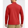 imageG Gradual Mens Running Shirts Long Sleeve Athletic Shirt Lightweight Quick Dry Quarter Zip Pullover for Men Workout Gym GolfRed