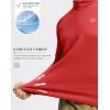 imageG Gradual Mens Running Shirts Long Sleeve Athletic Shirt Lightweight Quick Dry Quarter Zip Pullover for Men Workout Gym GolfRed
