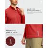 imageG Gradual Mens Running Shirts Long Sleeve Athletic Shirt Lightweight Quick Dry Quarter Zip Pullover for Men Workout Gym GolfRed