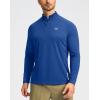 imageG Gradual Mens Running Shirts Long Sleeve Athletic Shirt Lightweight Quick Dry Quarter Zip Pullover for Men Workout Gym GolfRoyal Blue