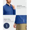 imageG Gradual Mens Running Shirts Long Sleeve Athletic Shirt Lightweight Quick Dry Quarter Zip Pullover for Men Workout Gym GolfRoyal Blue