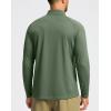 imageG Gradual Mens Running Shirts Long Sleeve Athletic Shirt Lightweight Quick Dry Quarter Zip Pullover for Men Workout Gym GolfSage Green