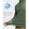 imageG Gradual Mens Running Shirts Long Sleeve Athletic Shirt Lightweight Quick Dry Quarter Zip Pullover for Men Workout Gym GolfSage Green