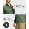 imageG Gradual Mens Running Shirts Long Sleeve Athletic Shirt Lightweight Quick Dry Quarter Zip Pullover for Men Workout Gym GolfSage Green