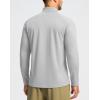 imageG Gradual Mens Running Shirts Long Sleeve Athletic Shirt Lightweight Quick Dry Quarter Zip Pullover for Men Workout Gym GolfSilver