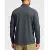 imageG Gradual Mens Running Shirts Long Sleeve Athletic Shirt Lightweight Quick Dry Quarter Zip Pullover for Men Workout Gym GolfSmoke Grey