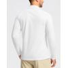 imageG Gradual Mens Running Shirts Long Sleeve Athletic Shirt Lightweight Quick Dry Quarter Zip Pullover for Men Workout Gym GolfWhite