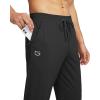 imageG Gradual Mens Sweatpants with 4 Pockets Tapered Track Athletic Slim Fit Pants for Running Exercise Workout GymA Black