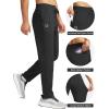 imageG Gradual Mens Sweatpants with 4 Pockets Tapered Track Athletic Slim Fit Pants for Running Exercise Workout GymA Black