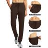 imageG Gradual Mens Sweatpants with 4 Pockets Tapered Track Athletic Slim Fit Pants for Running Exercise Workout GymA Brown