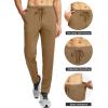 imageG Gradual Mens Sweatpants with 4 Pockets Tapered Track Athletic Slim Fit Pants for Running Exercise Workout GymA Dark Khaki