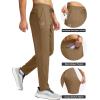 imageG Gradual Mens Sweatpants with 4 Pockets Tapered Track Athletic Slim Fit Pants for Running Exercise Workout GymA Dark Khaki