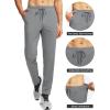 imageG Gradual Mens Sweatpants with 4 Pockets Tapered Track Athletic Slim Fit Pants for Running Exercise Workout GymA Light Grey
