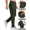 imageG Gradual Mens Sweatpants with 4 Pockets Tapered Track Athletic Slim Fit Pants for Running Exercise Workout GymA Olive Green