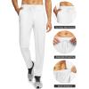 imageG Gradual Mens Sweatpants with 4 Pockets Tapered Track Athletic Slim Fit Pants for Running Exercise Workout GymA White