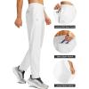 imageG Gradual Mens Sweatpants with 4 Pockets Tapered Track Athletic Slim Fit Pants for Running Exercise Workout GymA White