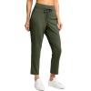 imageG Gradual Pants for Women High Waisted Ankle Pants 2 Pockets 78 Athletic Pants with Drawstring for Golf Travel CasualArmy Green