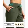 imageG Gradual Pants for Women High Waisted Ankle Pants 2 Pockets 78 Athletic Pants with Drawstring for Golf Travel CasualArmy Green