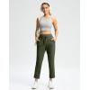 imageG Gradual Pants for Women High Waisted Ankle Pants 2 Pockets 78 Athletic Pants with Drawstring for Golf Travel CasualArmy Green