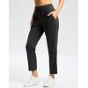 imageG Gradual Pants for Women High Waisted Ankle Pants 2 Pockets 78 Athletic Pants with Drawstring for Golf Travel CasualBlack
