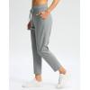 imageG Gradual Pants for Women High Waisted Ankle Pants 2 Pockets 78 Athletic Pants with Drawstring for Golf Travel CasualBright Grey