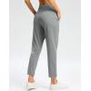 imageG Gradual Pants for Women High Waisted Ankle Pants 2 Pockets 78 Athletic Pants with Drawstring for Golf Travel CasualBright Grey