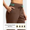 imageG Gradual Pants for Women High Waisted Ankle Pants 2 Pockets 78 Athletic Pants with Drawstring for Golf Travel CasualBrown