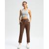 imageG Gradual Pants for Women High Waisted Ankle Pants 2 Pockets 78 Athletic Pants with Drawstring for Golf Travel CasualBrown