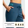 imageG Gradual Pants for Women High Waisted Ankle Pants 2 Pockets 78 Athletic Pants with Drawstring for Golf Travel CasualDark Blue