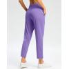 imageG Gradual Pants for Women High Waisted Ankle Pants 2 Pockets 78 Athletic Pants with Drawstring for Golf Travel CasualDark Lavender