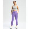 imageG Gradual Pants for Women High Waisted Ankle Pants 2 Pockets 78 Athletic Pants with Drawstring for Golf Travel CasualDark Lavender