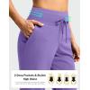 imageG Gradual Pants for Women High Waisted Ankle Pants 2 Pockets 78 Athletic Pants with Drawstring for Golf Travel CasualDark Lavender
