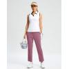 imageG Gradual Pants for Women High Waisted Ankle Pants 2 Pockets 78 Athletic Pants with Drawstring for Golf Travel CasualDark Pink