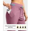 imageG Gradual Pants for Women High Waisted Ankle Pants 2 Pockets 78 Athletic Pants with Drawstring for Golf Travel CasualDark Pink