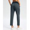 imageG Gradual Pants for Women High Waisted Ankle Pants 2 Pockets 78 Athletic Pants with Drawstring for Golf Travel CasualDeep Grey